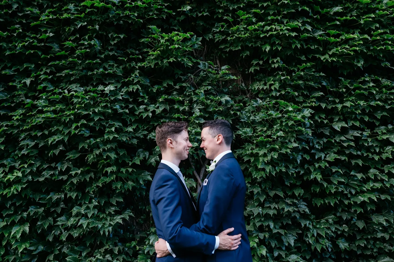 Gay wedding couple