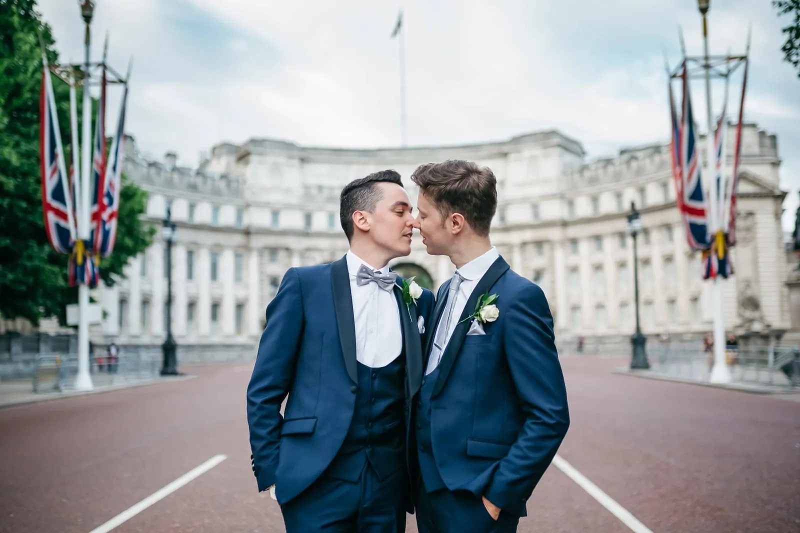 Same sex wedding couple on Mall ICA